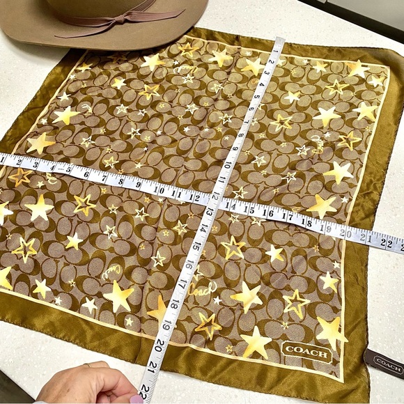 Trendy Silk COACH scarf/wrap w southwestern Equestrian vibe - Picture 6 of 7